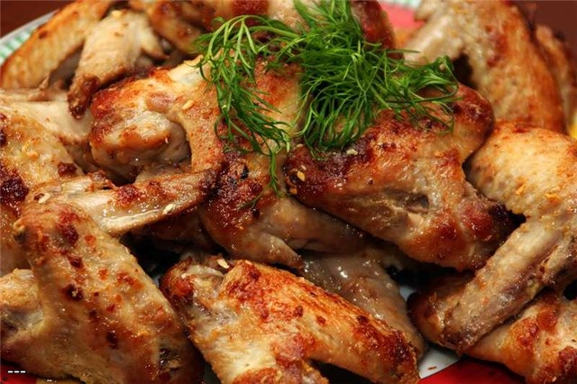 Рецепт - Шашлык из куриных крылышек