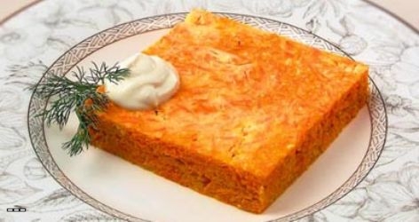 Рецепт - Морковная запеканка