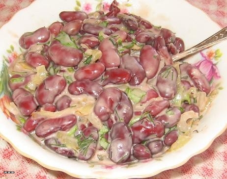 Рецепт - Салат из красной фасоли